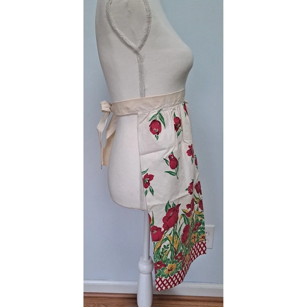Vintage‎ Apron 1950's Style Half Apron Floral